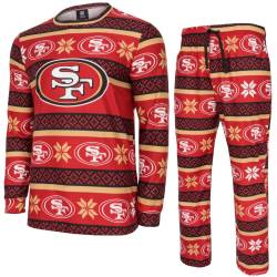 NFL Winter XMAS Pyjama Schlafanzug San Francisco 49ers von FOCO