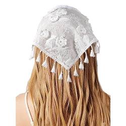 Atmungsaktives Damen-Bandana, Outdoor, Camping, Foto, Spitze, Stirnband, Sommer, durchsichtig, für Reisen, Spitzen-Stirnbänder für Frauen, breite Blume, Braut-Stirnbänder für Hochzeit, Spitze, von FOLODA