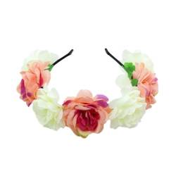Brautblumen-Haarbänder für Hochzeit, Blumen-Haarbänder, Blumen-Haarbänder, Blumenkranz, Blumen-Haarbänder für Damen von FOLODA