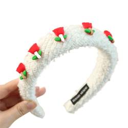 FOLODA Festliches Stirnband Pelziger Weihnachtsbaum Kopfbedeckung Glitzer Haar Hoop Für Halloween Weihnachten Kopfschmuck Party Supplies Weihnachten Stirnbänder Für Kinder Bulk von FOLODA