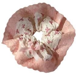 Haargummi, rosa Blumen-Haargummis, Prinzessinnen-At Large Floral Tie Princess at Large Haargummis, Großpackung von FOLODA