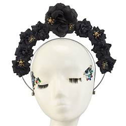 Kopfbedeckung Barock Kopfbedeckung Blume Stirnband HaloCrown Stirnband HaloCrown Kopfschmuck Barock Kopfbedeckung von FOLODA