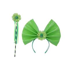 Patrick's Day Stirnband für Erwachsene, glänzend, grün, irische Schleife, Party, Festival, Haarreif für Teenager, Kopfschmuck, irische Stirnbänder für Damen, irische Stirnbänder für Mädchen, irische von FOLODA