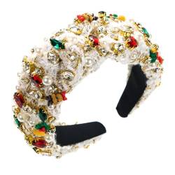 Stirnbänder mit breiter Krempe, für Damen und Mädchen, Weihnachts-Haarband für Haarreifen, Mehrzweck-Haarband zum Fotografieren, Weihnachts-Stirnbänder für Damen, Weihnachts-Stirnbänder für Kinder, von FOLODA