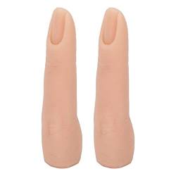 Nageltrainingsfinger, biegbares 2-teiliges Übungsfingermodell, lebensecht, multifunktional, für die Akupunkturpraxis(Hautfarbe) von FOLOSAFENAR