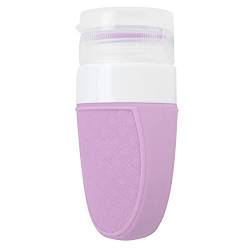 Reiseflaschen-Set, Reiseflaschen aus lebensmittelechtem Silikon für Shampoo für Kosmetik für Lotion(Violett) von FOLOSAFENAR