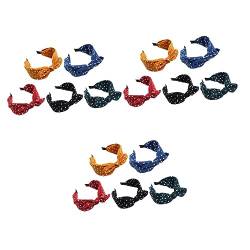 FOMIYES 15 Stk Schleife Stirnband Breite Knotenhaarbänder Stirnbänder Mit Schleifenknoten Haarschmuck Für Frauen Bandana Stirnband Kreuzdekor Hasen Ohren Produkte Für Frauen Stoff Fräulein von FOMIYES