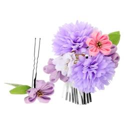 FOMIYES 2St Yukata-Haarschmuck Blumen-Haarnadeln Blumen-Haarschmuck für Frauen Tiara Haarklammer Blumenhaarschmuck für Frauen Blumenhaarnadeln für Frauen die Blumen zweiteiliger Anzug von FOMIYES