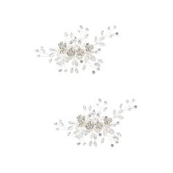 FOMIYES 2st Brautstrauß Haarschmuck Für Frauen Hochzeit Haarschmuck Für Damen Strass Braut Haarkamm Haarspangen Für Damen Blumenhaarspangen Für Frauen Die Blumen Brautjungfer Stift Strass von FOMIYES