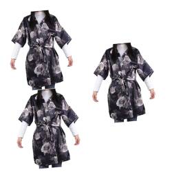 FOMIYES 3St Arbeitsblusen für Damen Bademäntel Salonkleider für Stylisten Robe für Frauen Damenjacke Kleidung Schutzschürze Spa-Kleidung Kosmetik Mantel Schal Kimono Fräulein Spa-Anzug von FOMIYES