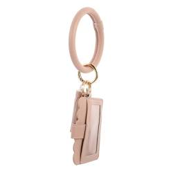 FOMIYES 3st Leder Umschlag Make-up-Lippenstift-etui Reise-Kosmetiktasche Armband Ring Kreis Armreif Lippenbalsam Schlüsselbundhalter Äußere Minitasche Schlüsselanhänger Reisen Kartentasche von FOMIYES