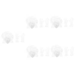 FOMIYES 5 Sätze Federn Bedecken Das Gesicht Und Haarschmuck Damenhüte Aus Den 50er Jahren Halbhut Aus Den 1950er Jahren Netz Kopfbedeckung 1940 s Blumen Mädchen Mesh-spitze Weiß Kleid von FOMIYES