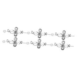 FOMIYES 6 Stk Frauenhaarstock Vintage Haarspangen Metall Clips Haarklammer Haarnadel langer Haarstab Haarknoten-Stick Manschette Stift mit Stock Pferdeschwanz Fräulein Brötchen Legierung von FOMIYES