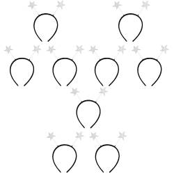 FOMIYES 9 Stk Sterne Stirnband Kleinkind Geburtstag Haarreifen Nautische Stirnbänder Mars Stirnband Requisiten Für Fotoautomaten Star-kopf-bopper Männer Und Frauen Hut Kopf Erwachsener von FOMIYES