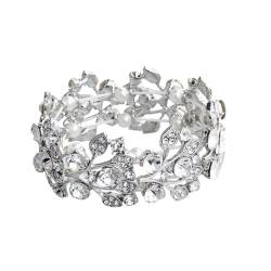 FOMIYES Damenarmband Diamantarmband für Damen offener Armreif geschenke für den jahrestag Perlenarmband Armbänder Handschmuck Kristall Armband elastisch Zubehör Fräulein von FOMIYES