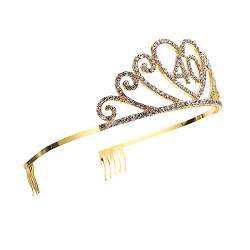 FOMIYES Krone Stirnband Dekoration Zum 40. Geburtstag Fabelhafte Schärpe Zum 40. Geburtstag Kopfschmuck Geschenk Zum 40. Geburtstag Strass-stirnband Tiara Funkeln Blitz Hut Legierung von FOMIYES