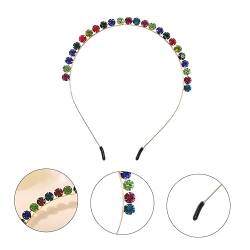 FOMIYES Legierungsdiamant-Stirnband Schmuckperlen Kristallglasperlen elastisches Stirnband Damen-Stirnband Kopfschmuck aus Strass Prinzessin Tiara Frauen Haarreifen heißer Haarreif Stift von FOMIYES