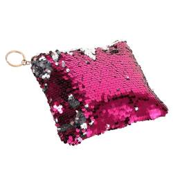 FOMIYES Mädchen Wechseln Die Handtasche Kulturbeutel Für Damen Geldbörse Geldbörse Make-up-Organizer-Tasche Damen Geldbörse Glitzer Geldbörse Damen-geldbörse Kind Reißverschluss Münzbeutel von FOMIYES