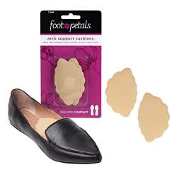 Foot Petals Support Arch Comfort für Damen Kleid Schuhe Flach Fußgewölbe-Stützkissen, Khaki, Einheitsgröße von FOOT PETALS
