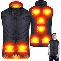 FORMIZON Beheizbare Weste, Elektrische Heizweste für Damen und Herren, ärmellos Jacke Mit Heizung, USB Elektrisch Heated Vest Waschbar Winter Wärmende Gilet für Outdoor Wandern Camping (XXL) von FORMIZON