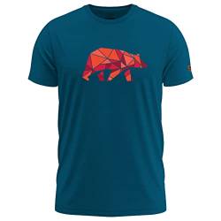 FORSBERG Espenson T-Shirt mit stylischem Bär Brustlogo Rundhals für Herren, Farbe:blau, Größe:3XL von FORSBERG