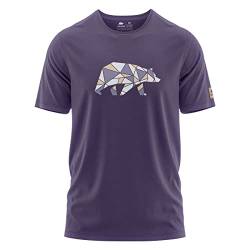 FORSBERG Espenson T-Shirt mit stylischem Bär Brustlogo Rundhals für Herren, Farbe:lila/Pastell, Größe:3XL von FORSBERG