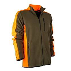 FORSBERG Fleecejacke Bjarkir, Farbe:dunkeloliv/orange, Größe:3XL von FORSBERG