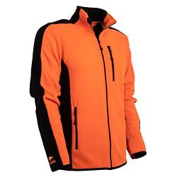 FORSBERG Fleecejacke Bjarkir, Farbe:orange/schwarz, Größe:4XL von FORSBERG