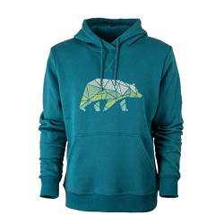 FORSBERG Hoodie mit Brustlogo lila, Petrol, Farbe:Emerald/grün, Größe:M von FORSBERG