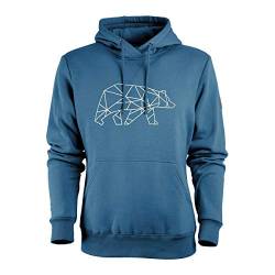 FORSBERG Hoodie mit Logo Bär Herren Sparpreis einfarbig hohe Qualität hochwertig robust bequem guter Schnitt, Farbe:blau, Größe:3XL von FORSBERG