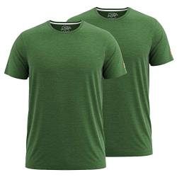 FORSBERG T-Shirt Doppelpack zum Sparpreis einfarbig Rundhals hochwertig robust bequem guter Schnitt, Farbe:grün, Größe:XXL von FORSBERG