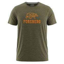 FORSBERG T-Shirt Skogson, Farbe:grün/orange, Größe:M von FORSBERG