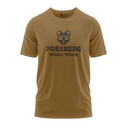 FORSBERG T-Shirt mit Brustlogo Björnarson, Farbe:Bronze/schwarz, Größe:M von FORSBERG