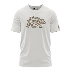 FORSBERG T-Shirt mit Brustlogo Grenson, Farbe:Creme/braun, Größe:S von FORSBERG