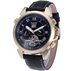 FORSINING Men's Automatic Tourbillon Calendar Classic Band Wrist Watch JAG057M3G2 von FORSINING