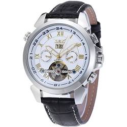 FORSINING Men's Automatic Tourbillon Calendar Classic Band Wrist Watch JAG057M3S1 von FORSINING