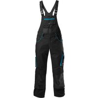 fortis Latzhose Herren 24 Black / turquoise Größe 98 von FORTIS