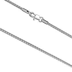 FOSIR Herren Halskette Einzigartig Schlangenkette Edelstahl Silber Ketten 2 mm breit von FOSIR