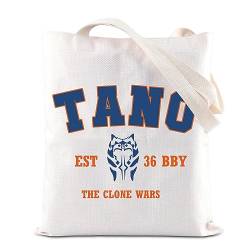 FOTAP Ahsoka Tano Make-up-Tasche Tano EST. 36. BBY Make-up-Tasche, Clone Wars, Reißverschluss, Mandalorianisches Geschenk, Ahsoka-Liebhaber-Geschenk, Tano Tragetasche von FOTAP