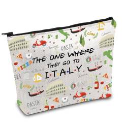 FOTAP Italien Reise Make-up Tasche I Love Italy Geschenk Italien Flitterwochen Geschenk Italien Reisetasche Geschenk Italien Souvenir Geschenk Willkommen Tasche Einweihungsgeschenk, italy, Tasche von FOTAP