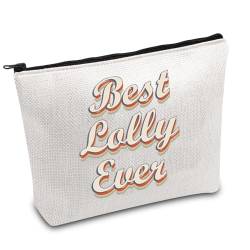 FOTAP Lolly Geschenk für Großmutter, Muttertagsgeschenk, Lutscher-Make-up-Tasche, Geburtstagsgeschenk für Oma, Weiss/opulenter Garten, Lolly von FOTAP