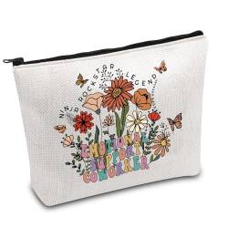 FOTAP Work Bestie Gifts Kosmetiktasche für Kollegen, emotionale Unterstützung, Kollegen, Dankeschön, Geschenk, Weiss/opulenter Garten, Kollegen von FOTAP