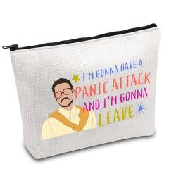 Pedro P Merch Make-up-Tasche mit Angstzitat, Panikattacke, Geschenk für neurodivergente Gesundheit, Geschenk für Pedro P Fan, Weiss/opulenter Garten, Lässt von FOTAP