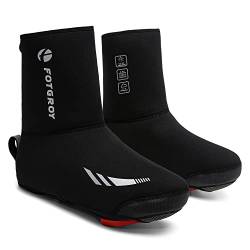 FOTGOAT Überschuhe Fahrrad Wasserdicht Winter Shoecover für Herren Damen Radsport Rennrad MTB Schuhüberzieher Kälteschutz Regenschutz mit Reflektoren M von FOTGOAT