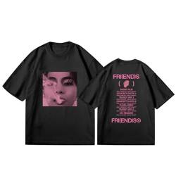 FOTS V Friends T-Shirt Kim Taehyung T-Shirt für Frauenmädchen-Fans Black 2-L von FOTS