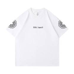 Suga-Waren Kurzarm T-Shirt Min Yoon Gi Agust D-Day Tour Tee-Shirt für Frauen Fans A White-M von FOTS