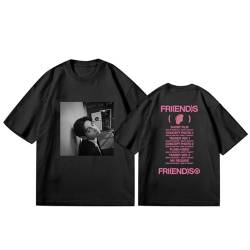 FOTS V Friends T-Shirt Kim Taehyung T-Shirt für Frauenmädchen-Fans Black 1-L von FOTS