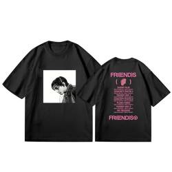 V Friends T-Shirt Kim Taehyung T-Shirt für Frauenmädchen-Fans Black 3-XL von FOTS