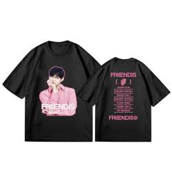 V Friends T-Shirt Kim Taehyung T-Shirt für Frauenmädchen-Fans Black 6-S von FOTS