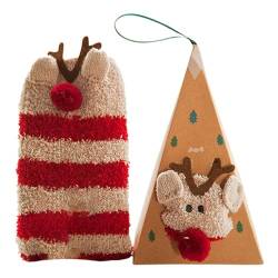 Flauschige Tiersocken | Kuschelig warme Fuzzy-Socken | Flauschige Damensocken für Weihnachten, bequeme Socken für den Winter drinnen oder Weihnachten Founcy von FOUNCY